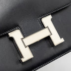 HERMES MINI CONSTANCE ALLEGRO BLACK / WHITE SHW