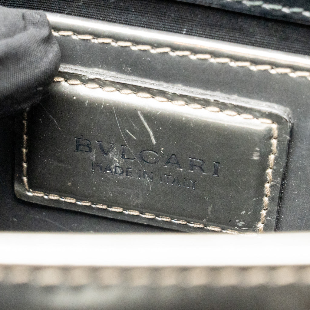 Bvlgari Serpenti Forever Flap Bag Calfskin Metallic Silver LGHW