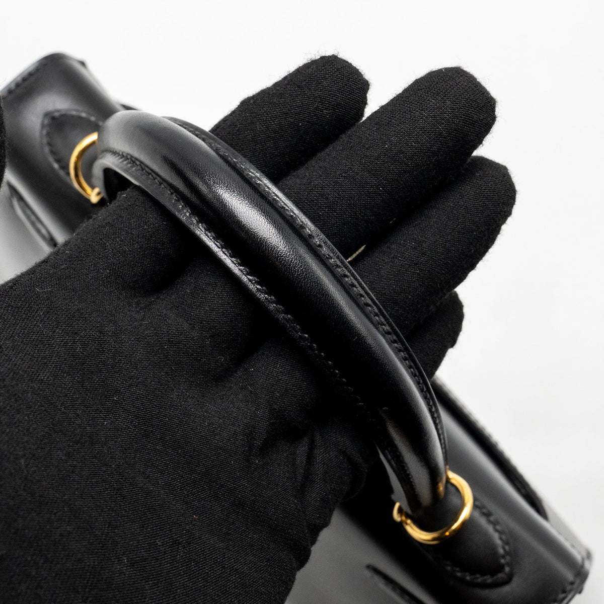 Hermes Kelly 25 Box Black GHW