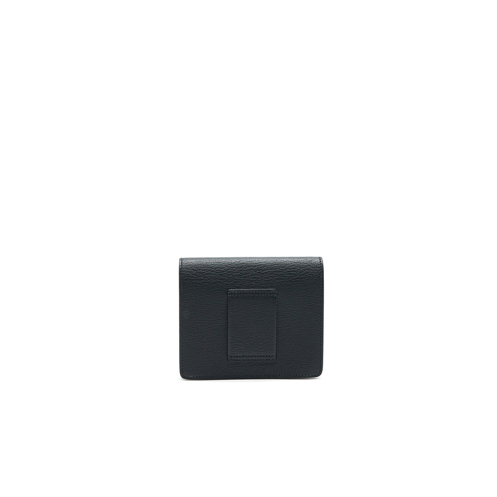 HERMES ROULIS SLIM WALLET EVERCOLOR BLACK GHW