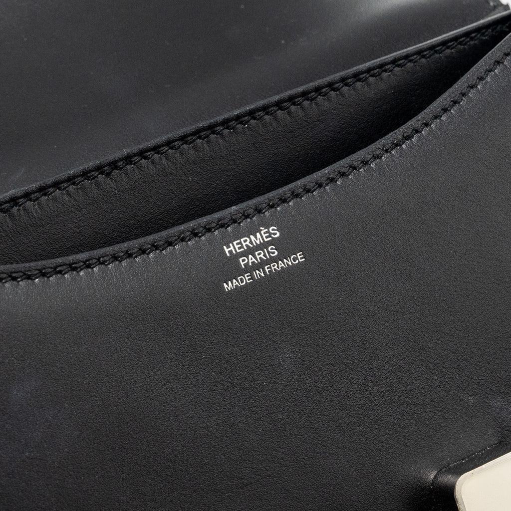 HERMES MINI CONSTANCE ALLEGRO BLACK / WHITE SHW
