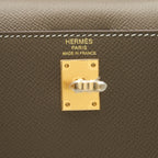 HERMES KELLY 25 SELLIER ETOUPE EPSOM LEATHER GHW