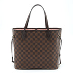 LOUIS VUITTON NEVERFULL MM DAMIER EBENE CANVAS / ROSE BALLERINE