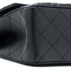 CHANEL 2.55 REISSUE 226 AGED CALFSKIN BLACK BRUSHED GHW (MICROCHIP)