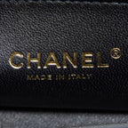 CHANEL SMALL BOY BAG CAVIAR BLACK WITH BRUSHED GHW(MICROCHIP)