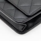 Chanel Cambon Wallet on Chain Calfskin Black SHW
