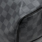 LOUIS VUITTON KEEPALL BANDOULIERE 45 DAMIER GRAPHITE CANVAS BLACK SHW