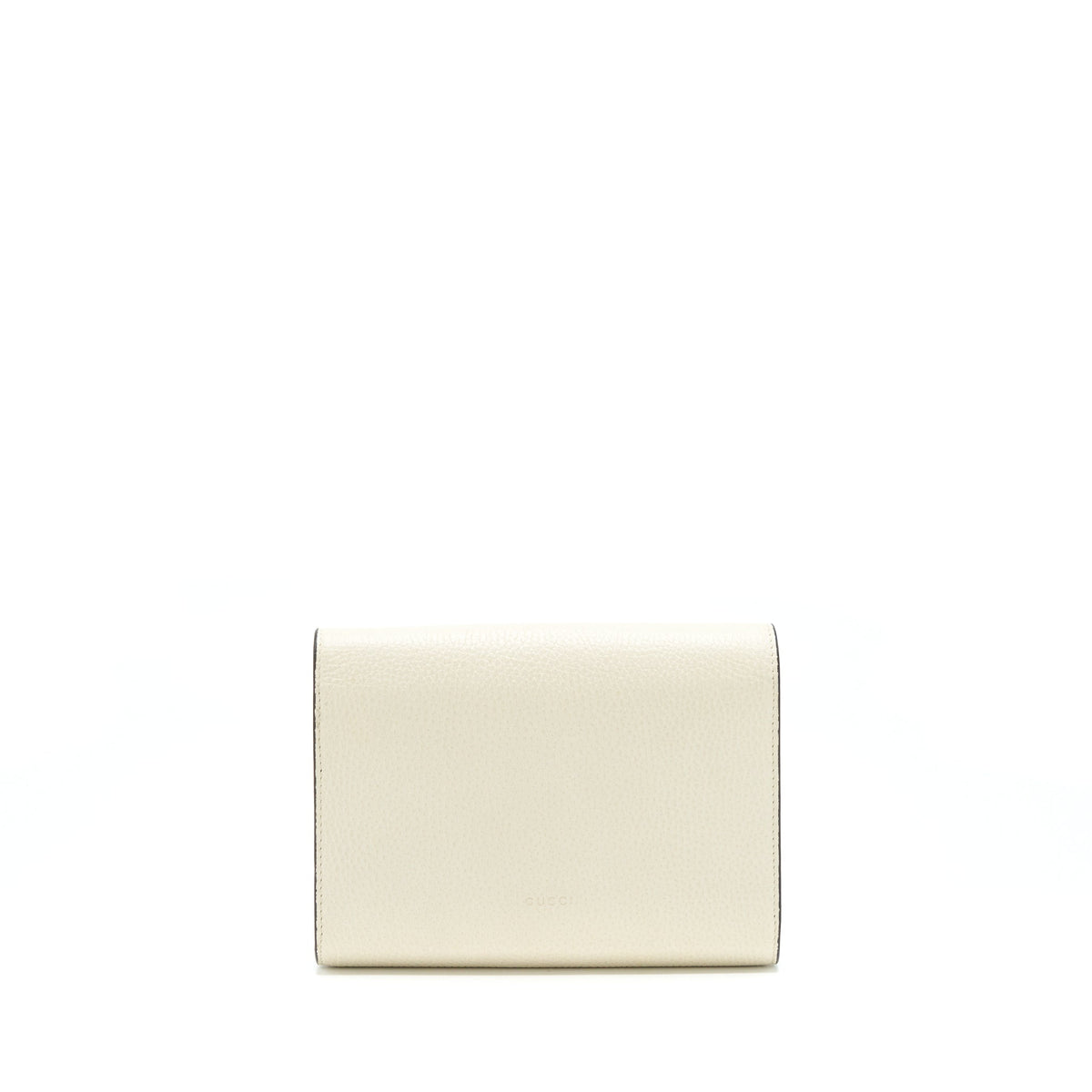 GUCCI DIONYSUS MINI CHAIN WALLET GRAINED CALFSKIN WHITE SHW