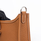 HERMES MINI EVELYNE CLEMENCE GOLD/MULTICOLOUR STRAP SHW