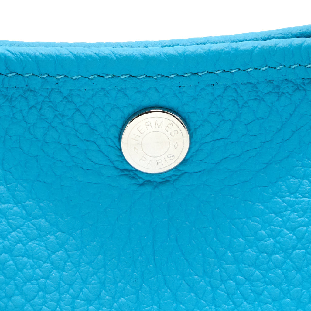 Hermes Garden Party 30 Country P3 Blue du Nord SHW