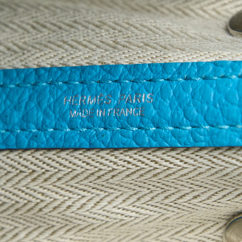 Hermes Garden Party 30 Country P3 Blue du Nord SHW