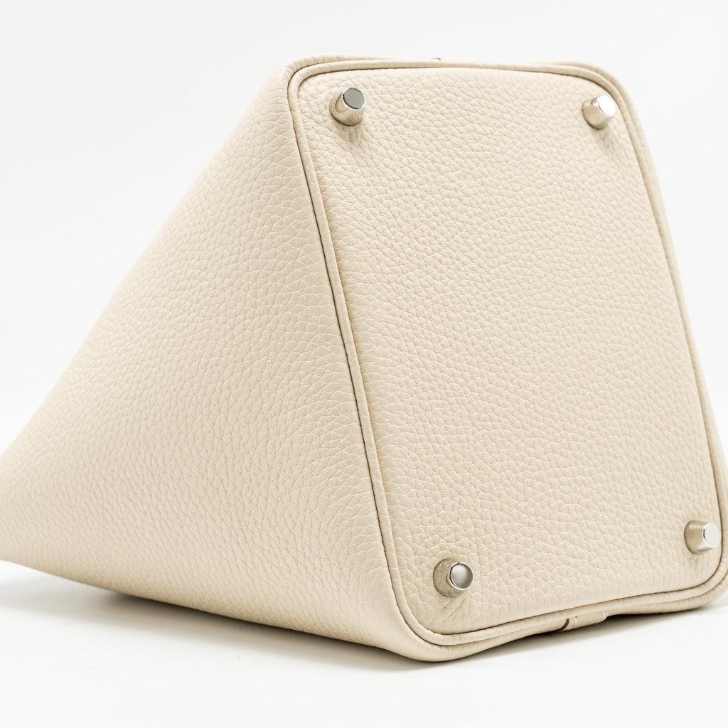 Hermes Picotin18 Lock Bag Clemence Craie SHW