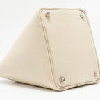 Hermes Picotin18 Lock Bag Clemence Craie SHW