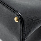 PRADA DOUBLE BAG SAFFIANO CALFSKIN BLACK GHW