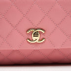 CHANEL SMALL COCO HANDLE 24CM CAVIAR PINK LGHW