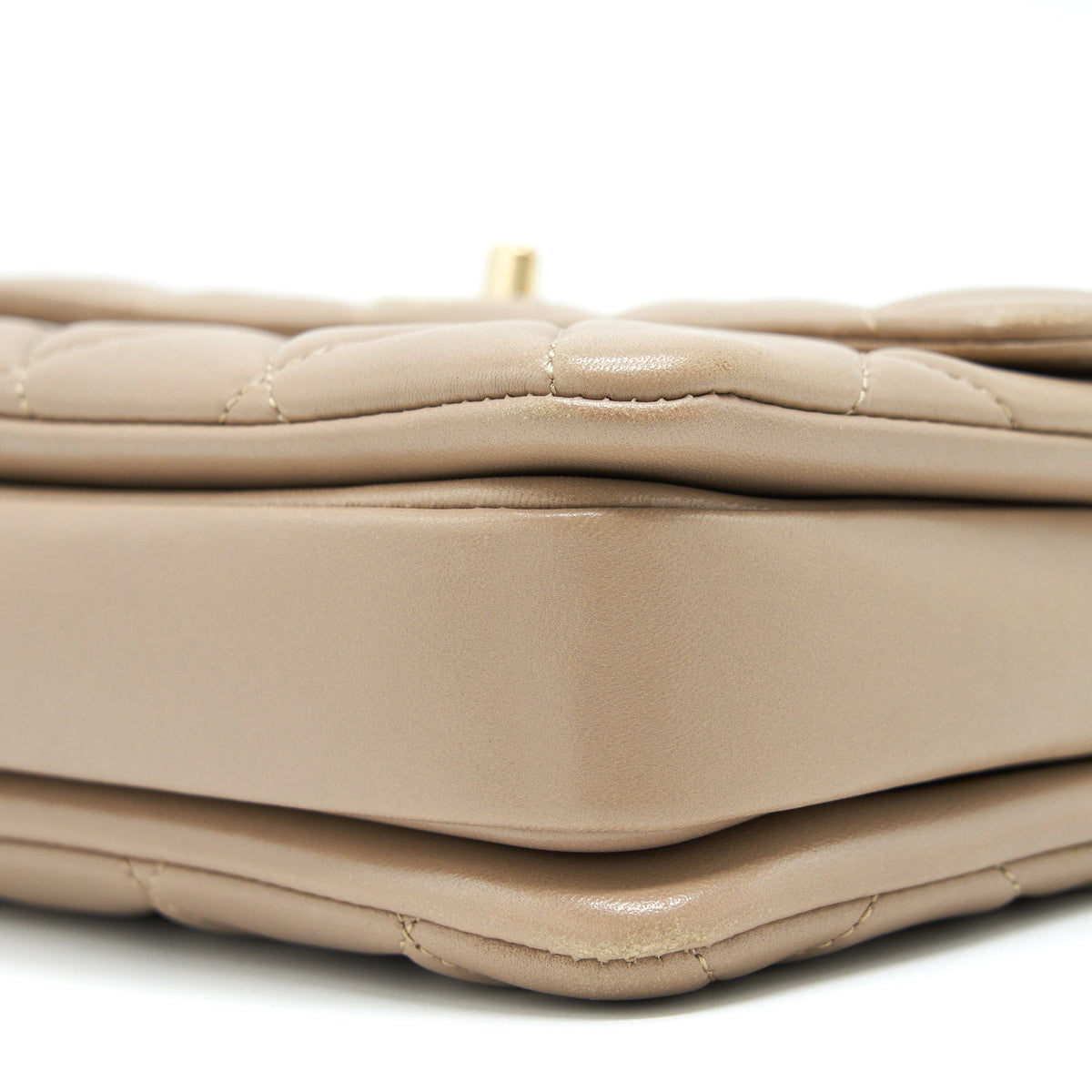CHANEL TRENDY CC FLAP BAG LAMBSKIN BEIGE LGHW