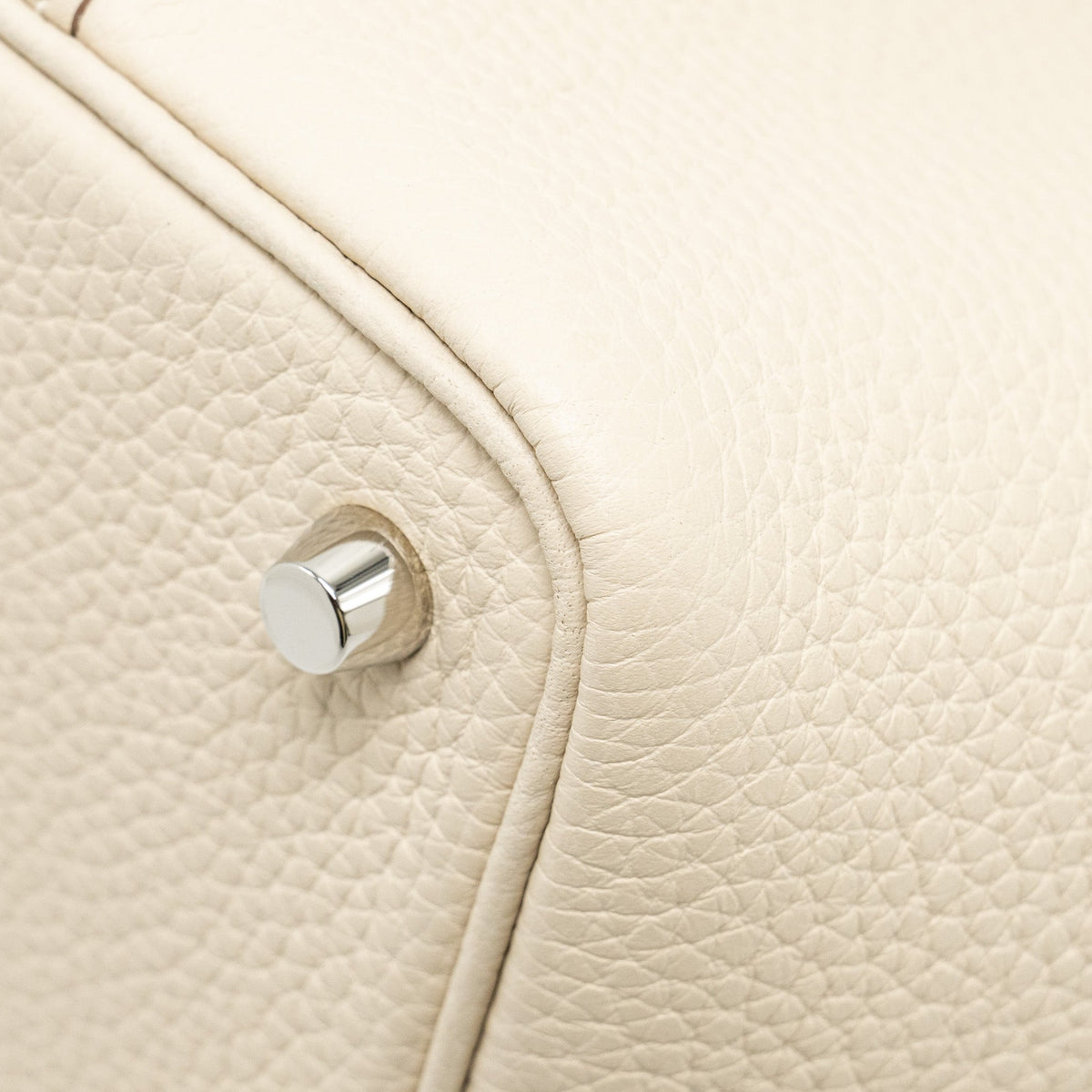 Hermes Picotin18 Lock Bag Clemence Craie SHW