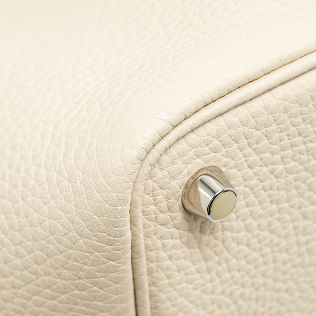 Hermes Picotin18 Lock Bag Clemence Craie SHW