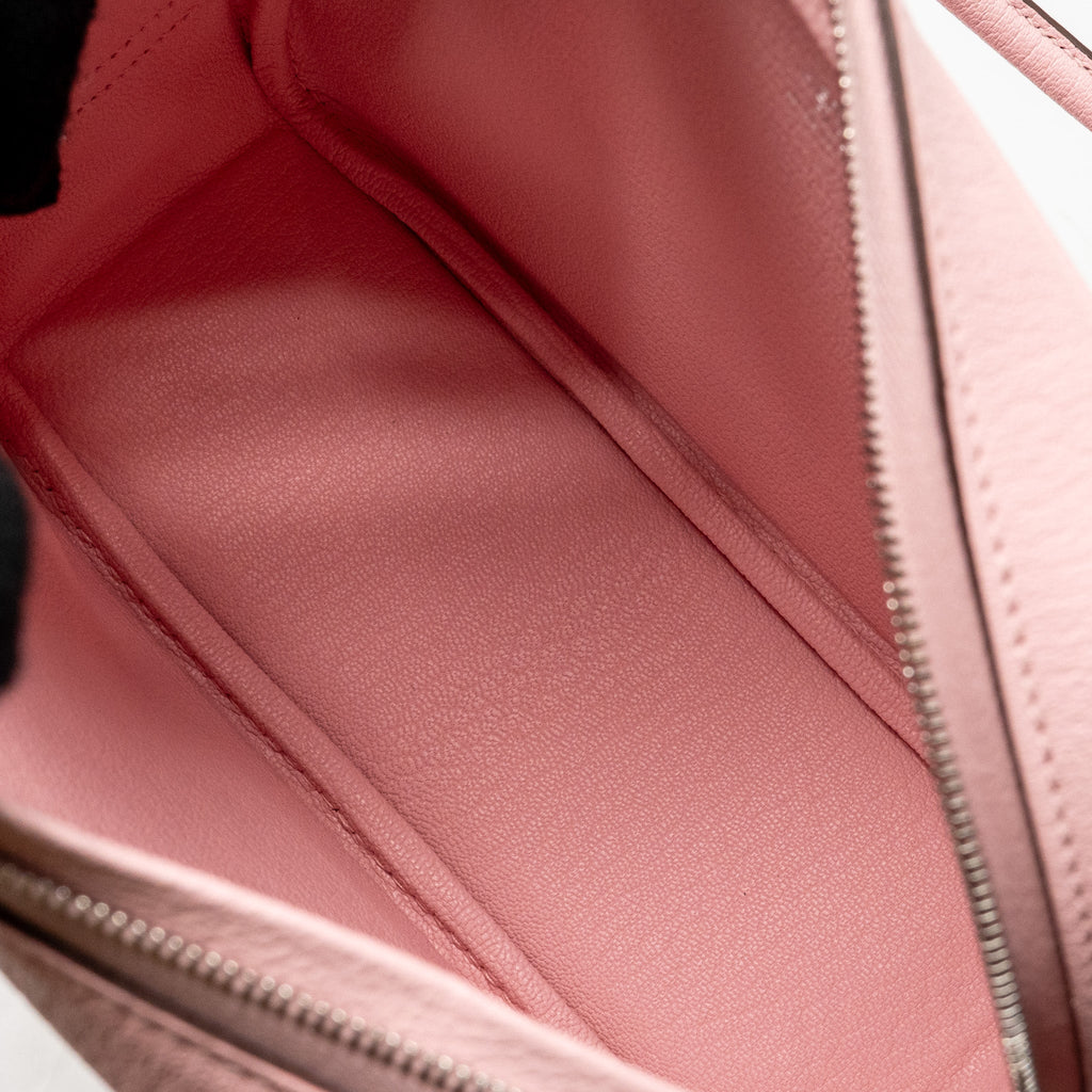 Hermes Mini Plume Chèvre Mysore 3Q Rose Sakura SHW