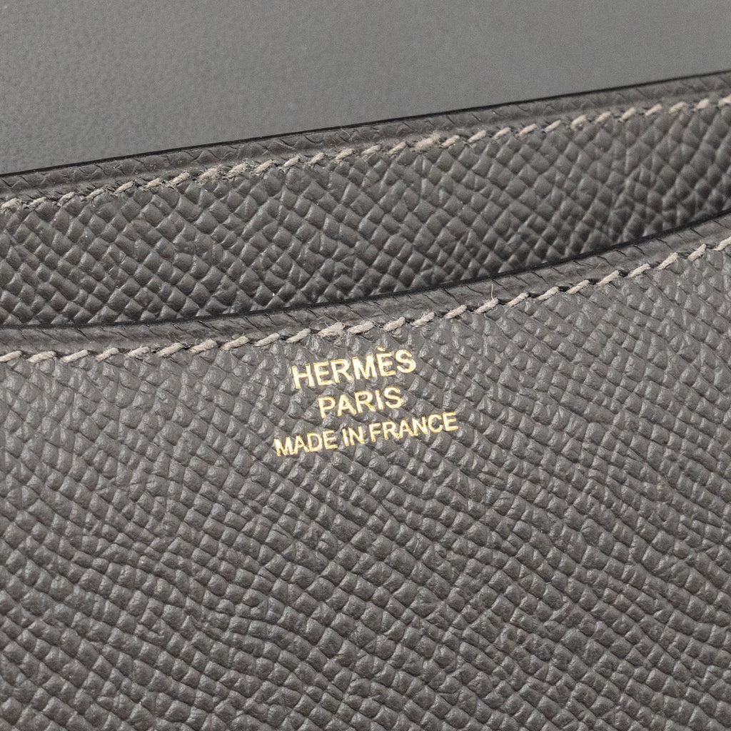 Hermes Mini Constance Epsom Graphite LGHW