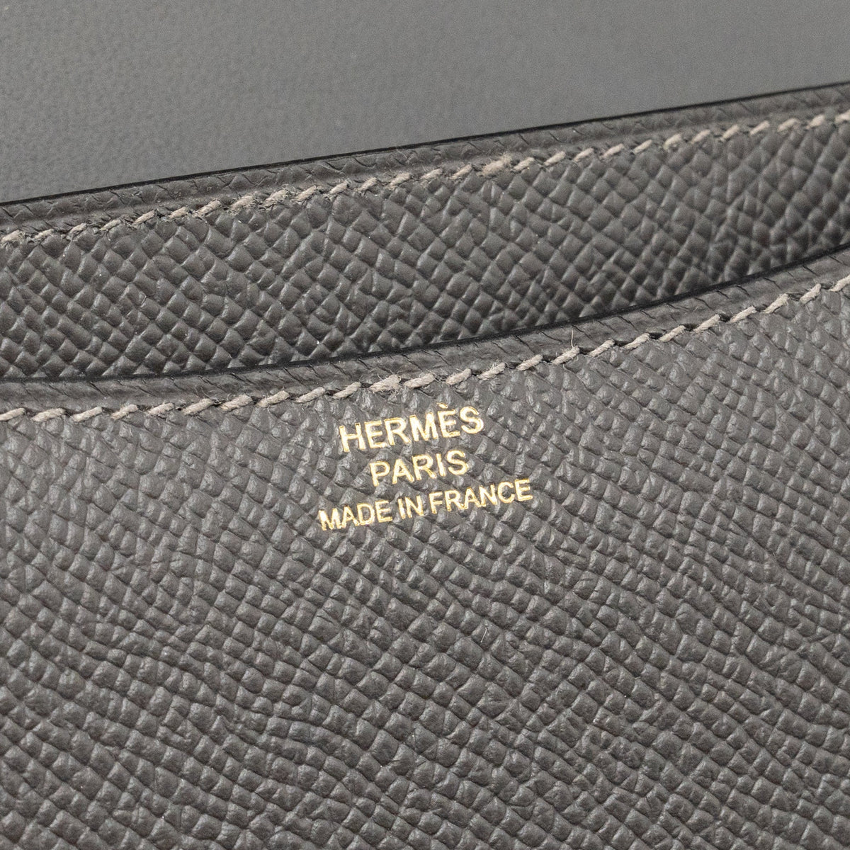 Hermes Mini Constance Epsom Graphite LGHW