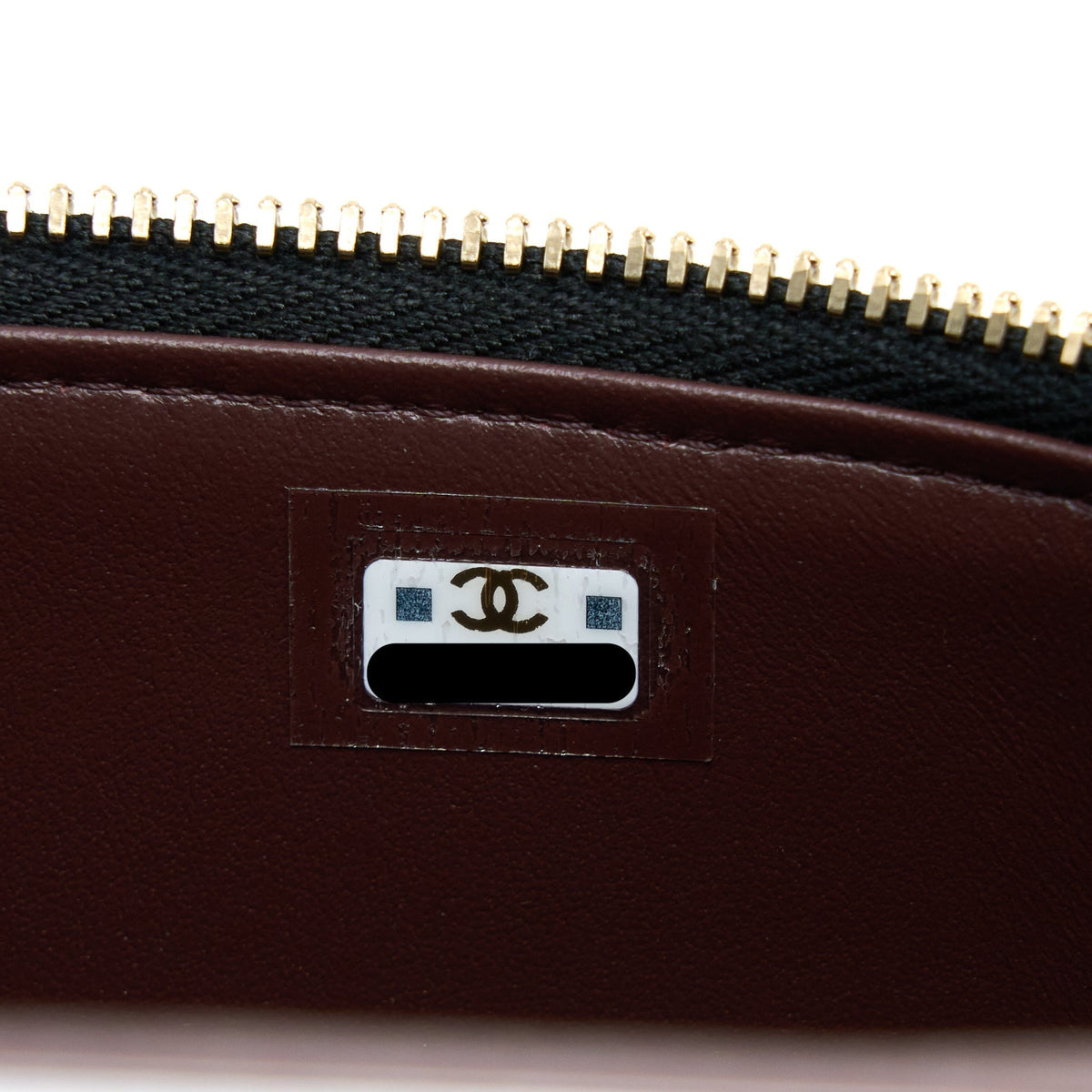CHANEL 23C LONG VANITY WITH CHAIN CAVIAR BLACK LGHW
