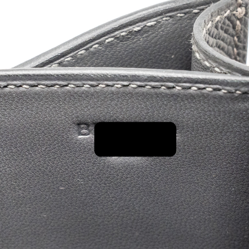 Hermes Mini Constance Epsom Graphite LGHW
