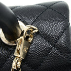 CHANEL SMALL COCO HANDLE CAVIAR BLACK LGHW
