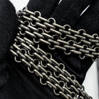 CHANEL 2.55 SMALL REISSUE FLAP BAG AGED CALFSKIN BLACK RUTHENIUM HARDWARE (MICROCHIP)