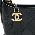 CHANEL SMALL GABRIELLE HOBO BAG BLACK