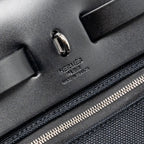 HERMES HERBAG 31 ZIP BAG CANVAS/HUNTER BLACK SHW