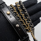 CHANEL GABRIELLE HOBO BAG CALFSKIN BLACK MULTICOLOUR HARDWARE