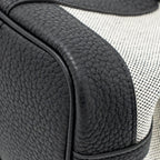 Hermes neo garden party 23 canvas/negonda ecru/black SHW