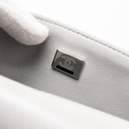 CHANEL MINI RECTANGULAR FLAP BAG LAMBSKIN LIGHT GREY SHW(MICROCHIP)