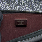 CHANEL CLASSIC WALLET ON CHAIN CAVIAR BLACK SHW (MICROCHIP)
