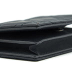 DIOR FLAP CARD HOLDER CALFSKIN SO BLACK