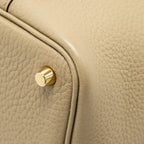 HERMES PICOTIN 18 LOCK BAG CLEMENCE BEIGE MARFA GHW
