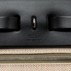 HERMES HERBAG 31 ZIP BAG TOLIE H BERLINE CANVAS/VACHE HUNTER LICHEN/ECRU-BEIGE/BLACK SHW