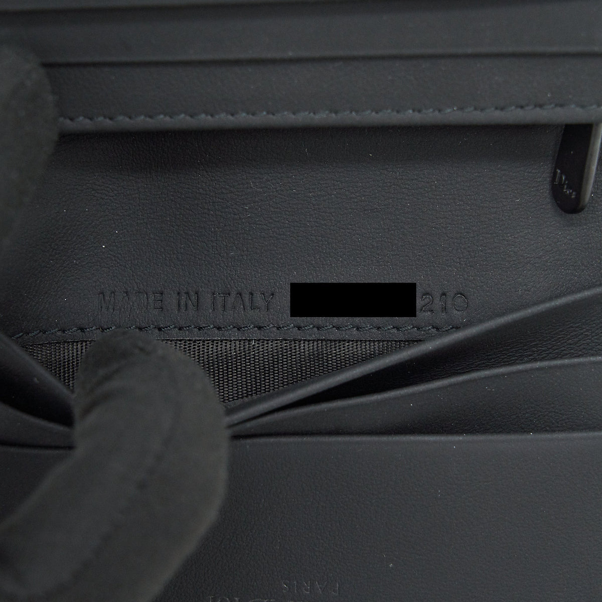 DIOR FLAP CARD HOLDER CALFSKIN SO BLACK