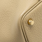 HERMES PICOTIN 18 LOCK BAG CLEMENCE BEIGE MARFA GHW