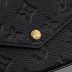 LOUIS VUITTON FELICIE POCHETTE MONOGRAM EMPREINTE BLACK GHW(NEW VERSION)