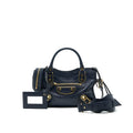 BALENCIAGA MINI CITY BAG NAVY GHW