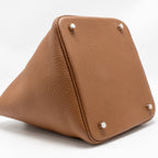 Hermes Picotin 22 Lock Bag Clemence Gold SHW