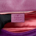 GUCCI MINI MARMONT BAG VELVET PURPLE GHW