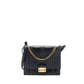 VALENTINO ROCKSTUD FLAP BAG LAMBSKIN BLACK GHW