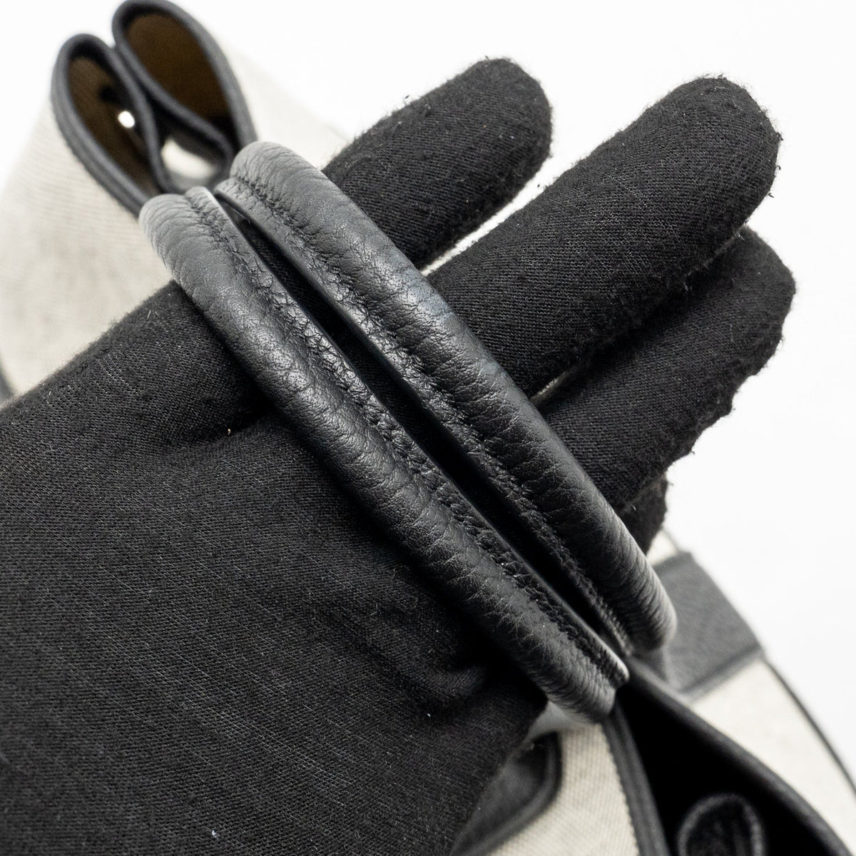 HERMES NEO GARDEN PARTY 23 CANVAS/NEGONDA ECRU/NOIR SHW