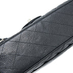 CHANEL MEDIUM CLASSIC DOUBLE FLAP BAG CAVIAR BLACK SHW