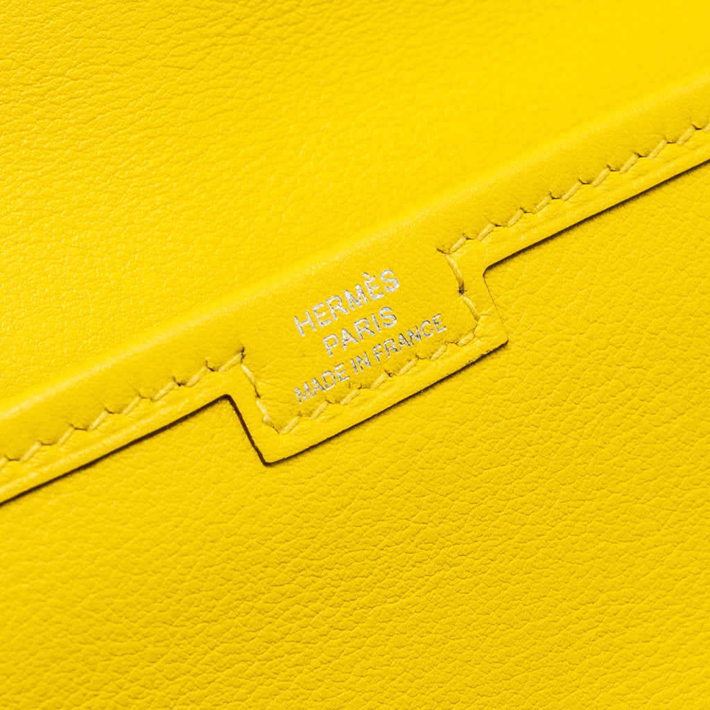 Hermes Jige Wallets swift Jaune De Naples / rose sakura SHW