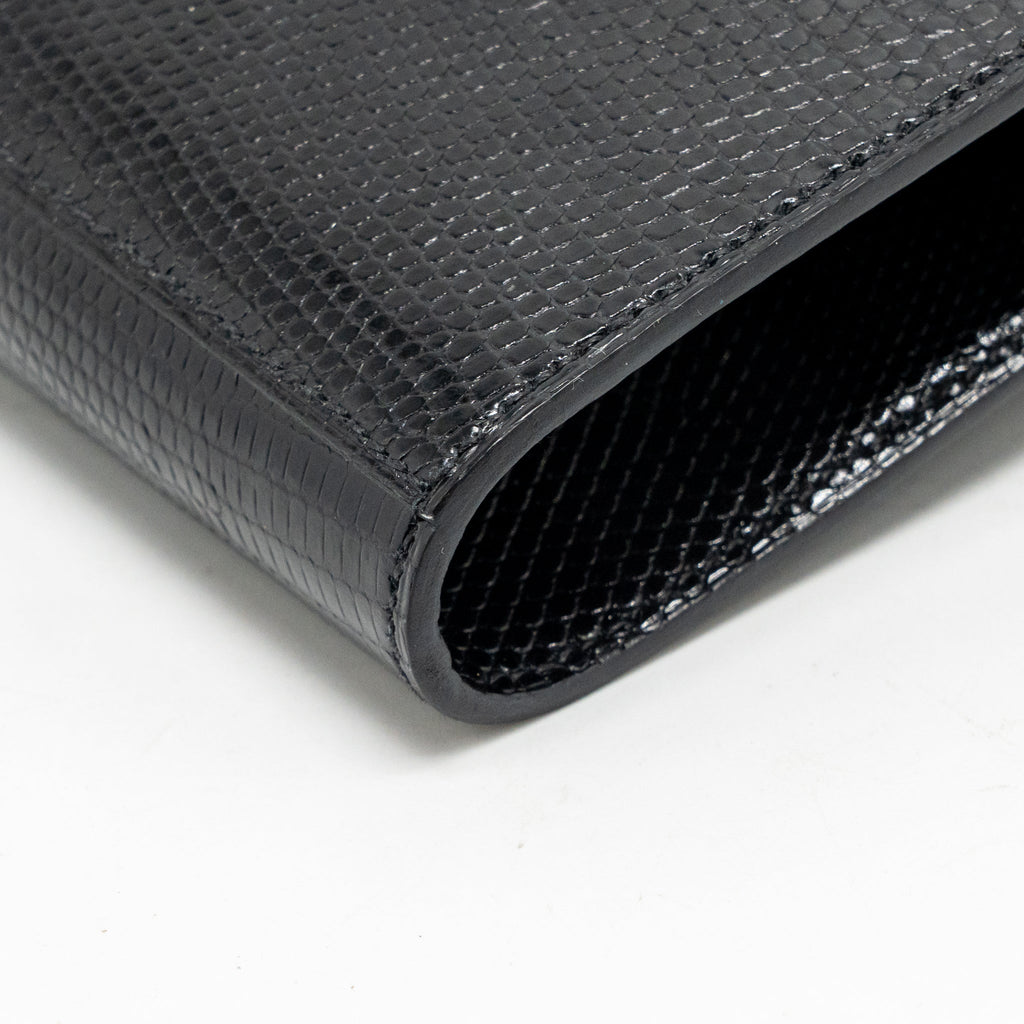 HERMES KELLY TO GO LIZARD NILOTICUS LISSE BLACK GHW