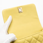 CHANEL MINI COCOHANDLE CAVIAR YELLOW LGHW